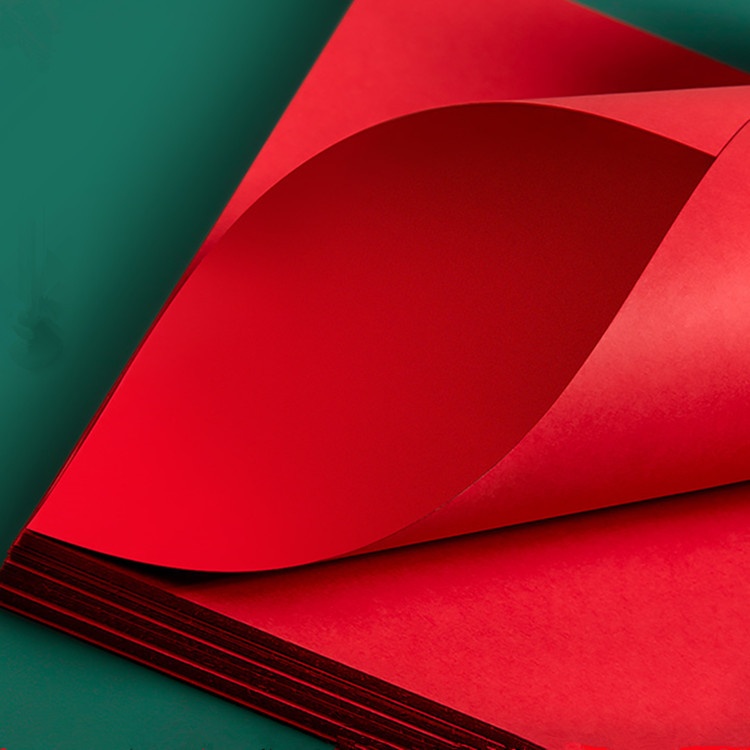 热销红色卡纸a4a3 4k8k儿童手工diy剪纸230g春节灯笼制作加厚折纸