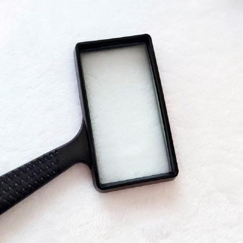 方形高清老人放大镜10倍手持式放大镜老年人阅读儿童读报扩大镜80