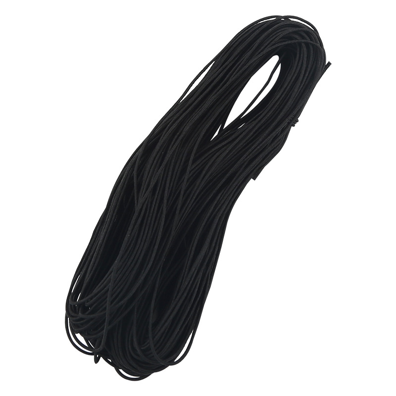High Elastic Elastic Elastic String Spring Fastener Thin round Tighten Rope Rubber Band Black Elastic Band Thick Sketch Rope 3mm