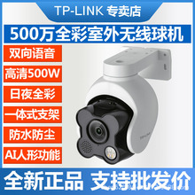 TP-LINK摄影头AI智能人形画框室外防水无线云台球机 TL-IPC652E-A