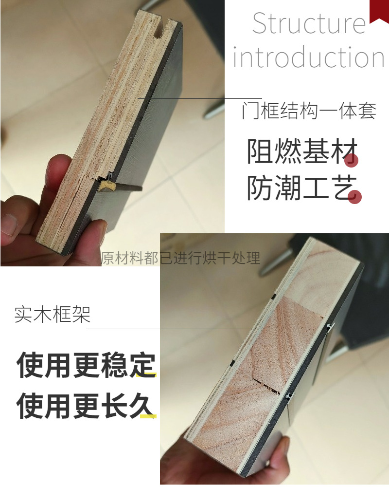 工程门静音门夹板门免漆门平开门房间门卧室门实木复合木门
