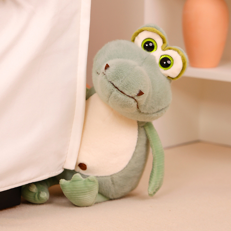 大眼鳄鱼毛绒玩具可爱布娃娃儿童安抚玩偶鳄鱼公仔小号生日礼物男