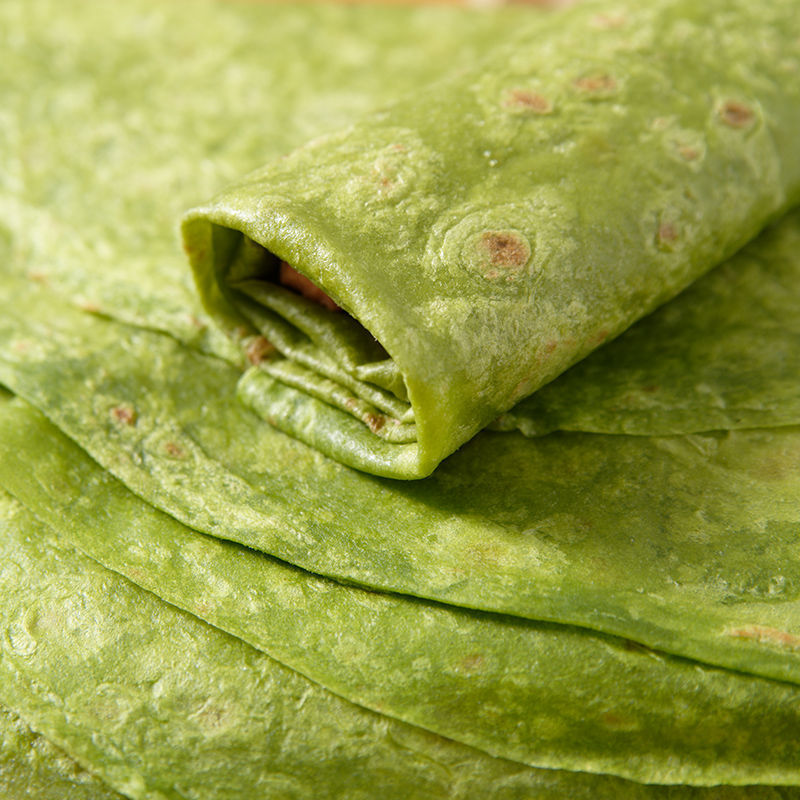 菠菜面饼手工饼皮圆形蔬菜卷饼手抓饼速食早餐面食山东薄饼春卷