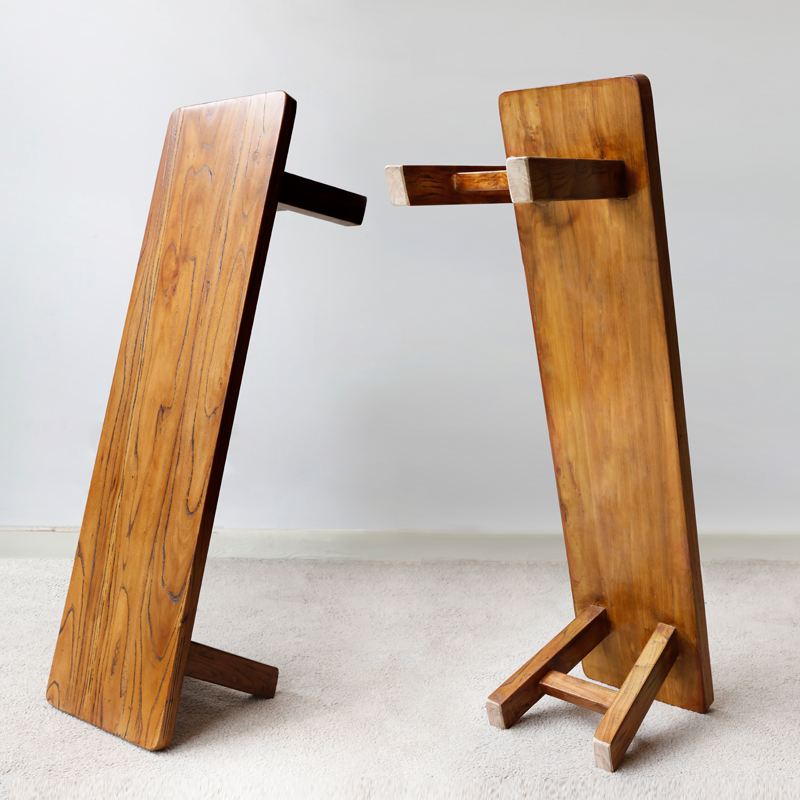 n5老榆木矮长条凳实木长板凳原木穿鞋凳换鞋凳木脚踏凳时尚小方凳