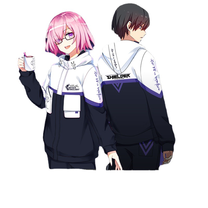 现货fate周边玛修动漫卫衣fgo二次元盾娘外套冬男女cos衣服