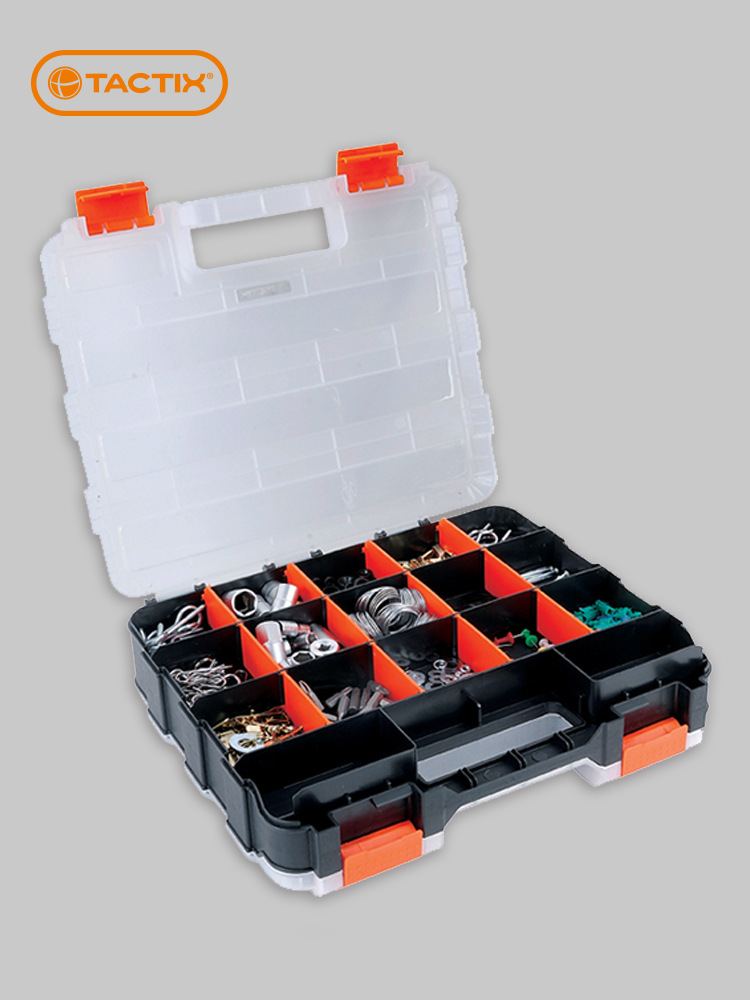 拓为螺丝盒子收纳盒零件盒工具元件盒配件格分类收纳盒多格塑料