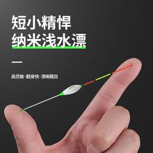 台州传统浅水漂短小鱼漂超短灵敏立式浮漂溪流草洞纳米漂轻口婕琦