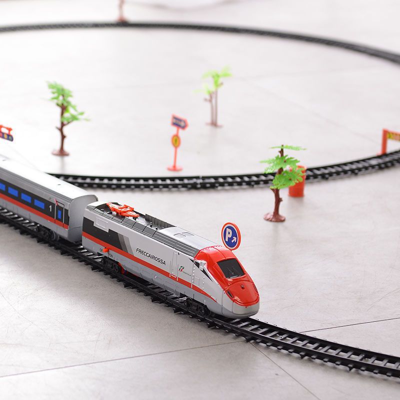 轨道火车儿童电动玩具高铁和谐号场景拼装长高速动车男女孩礼物