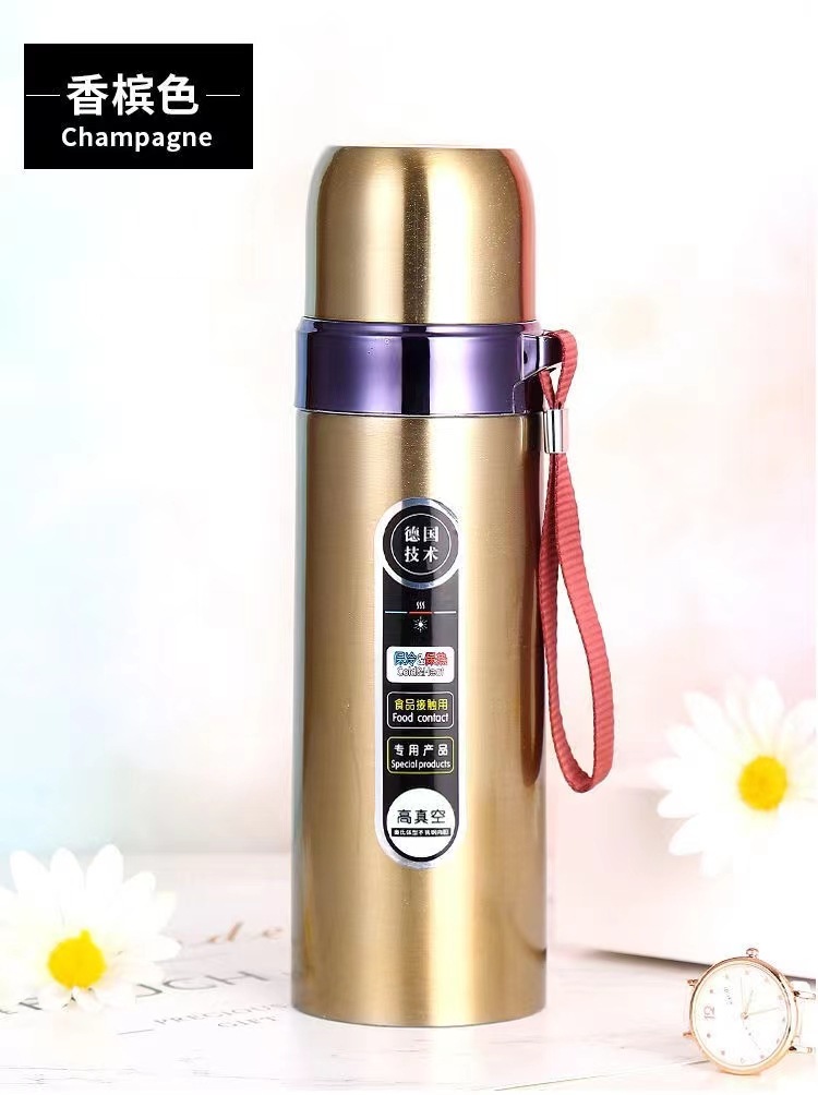 Bullet 304 Stainless Steel Vacuum Mug Outdoor Sports Cup Customized Gift Cup Printed Logo Wholesale