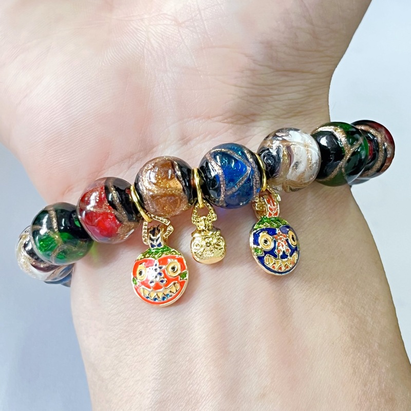 Tiktok Xiaohongshu Popular Ethnic Style Lingyin Xiangji Temple Bracelet National Style Couple Bracelet Accessories Straight