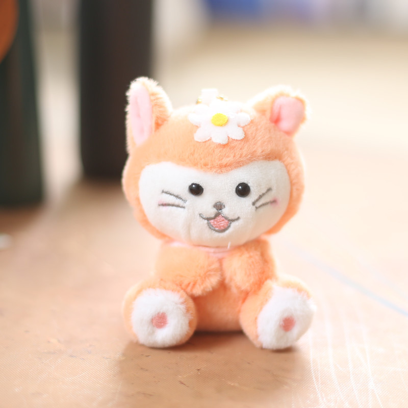 Internet Celebrity Cute Kitty Pendant Plush Toy Doll Mary Cat Bag Pendant Key Ring Doll Doll