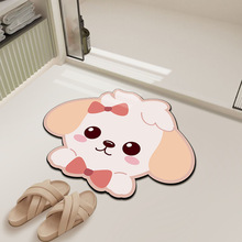 卡通硅藻泥地垫浴室门口吸水软垫防滑卫生间脚垫厕所地毯家用速干