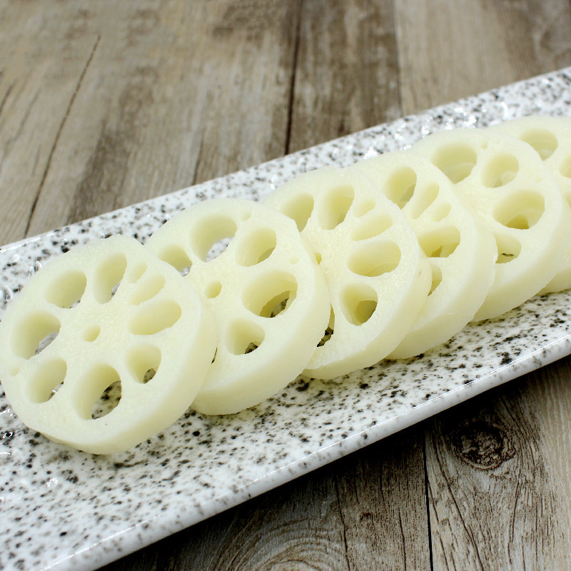 仿真食物蔬菜假莲藕片模型酒店菜品展示摄影道具幼儿过家家玩具