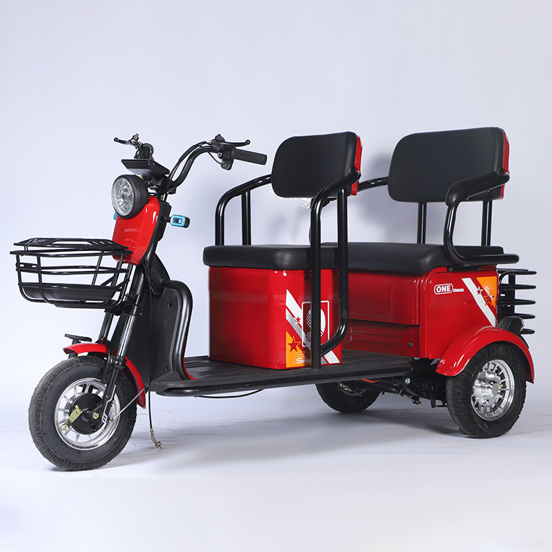 外贸批发金龙c6三轮电动车大双排高续航动力强劲家庭成人老人孩子