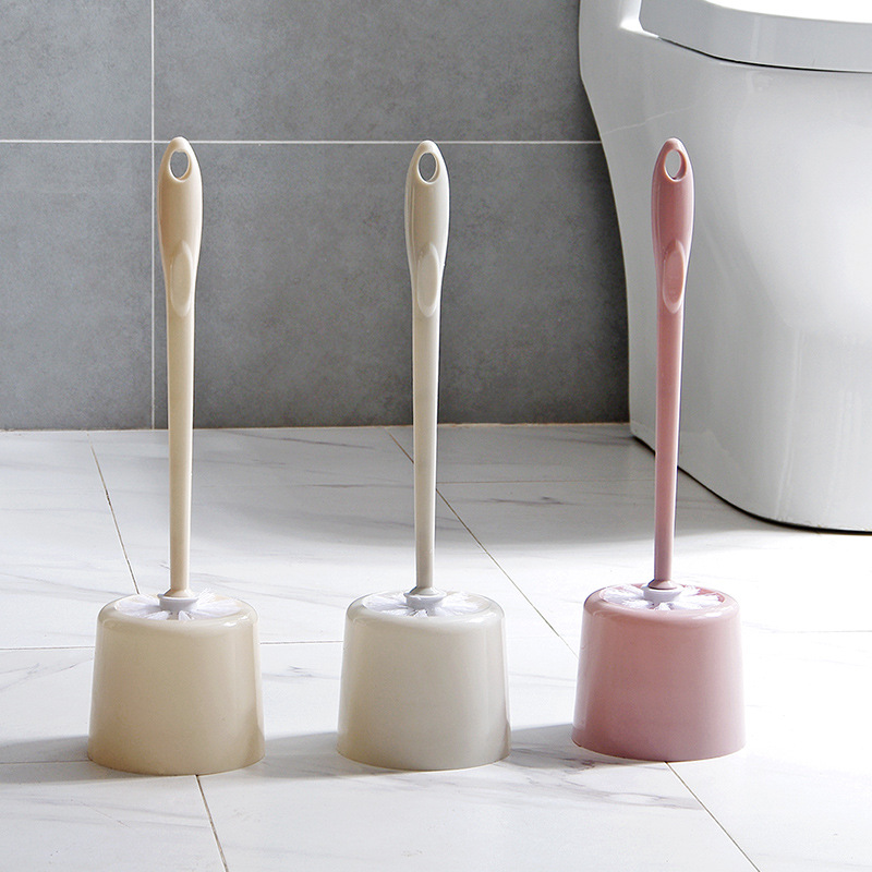 Household Toilet Brush Set Punch-Free Toilet Toilet Brush Toilet Cleaning Brush without Dead End Long Handle