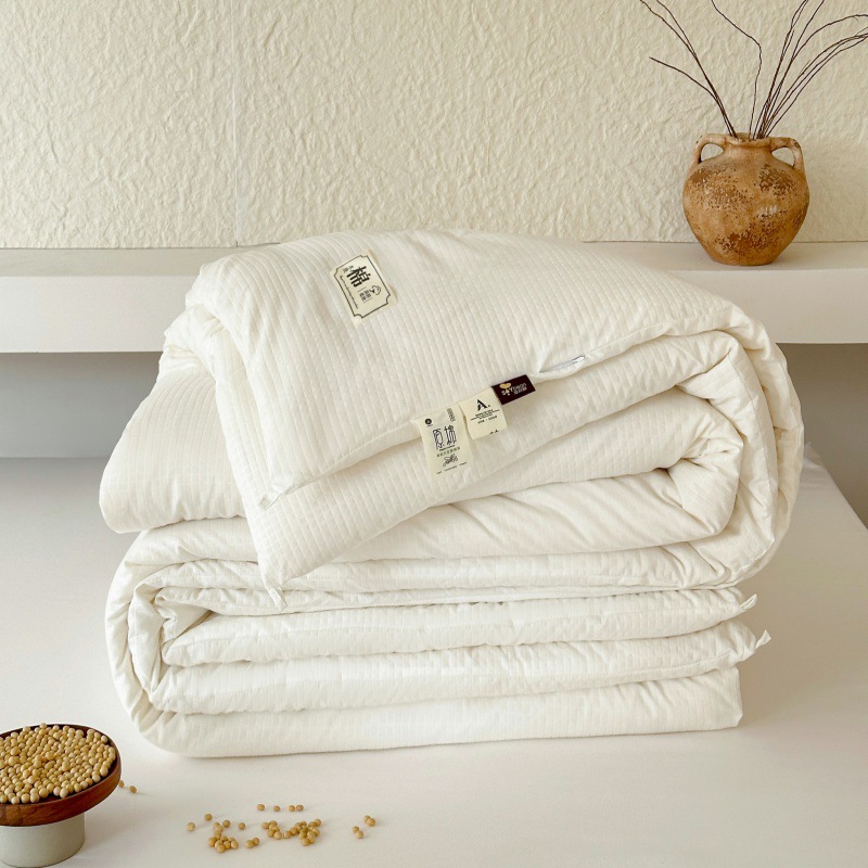 母婴级原棉大豆被加厚冬被春秋被单人宿舍保暖被子被芯夏被空调被