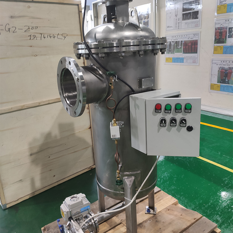 在线自动清洗白水过滤器电动刷式过滤器厂家现货