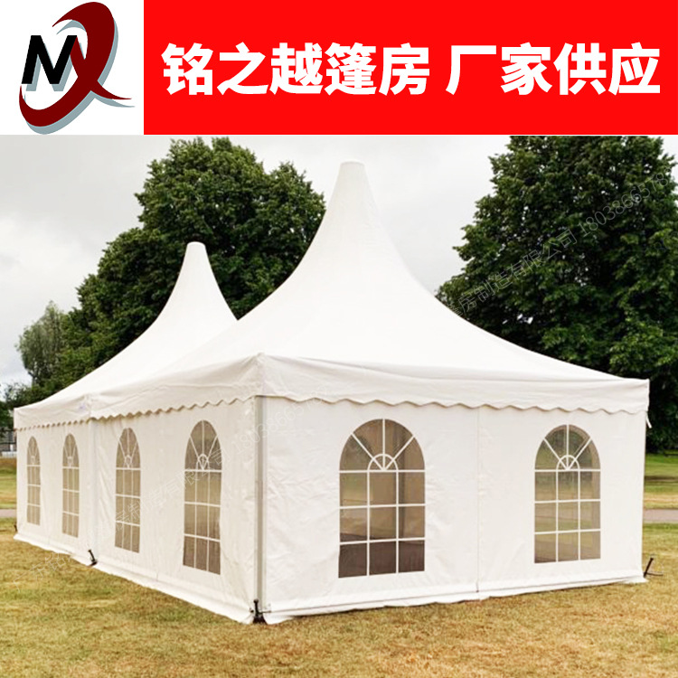 3x3m铝合金尖顶篷房 户外防疫救灾测温帐篷 方舱医院指挥点篷房