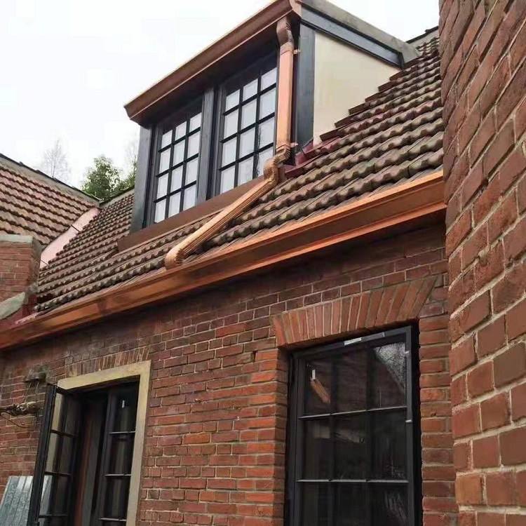 铜落水系统 老品牌成品檐沟 方形雨水管 天沟雨水槽屋面截水沟