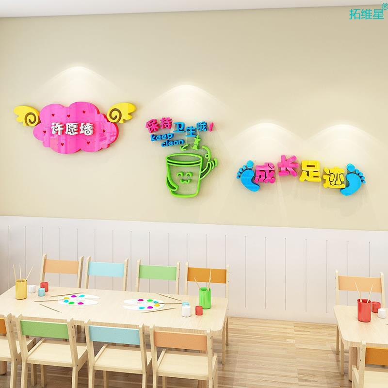 卫生角墙贴图书区角班级教室布置装饰小学幼儿园环创文化墙主题墙