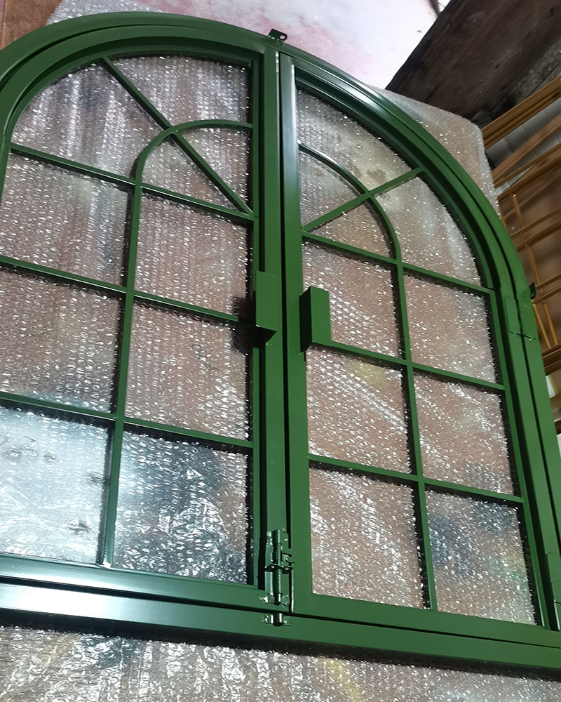 新款铁窗户铁艺客厅隔断窗墙壁假窗装饰落地门窗墙上平开窗子定制