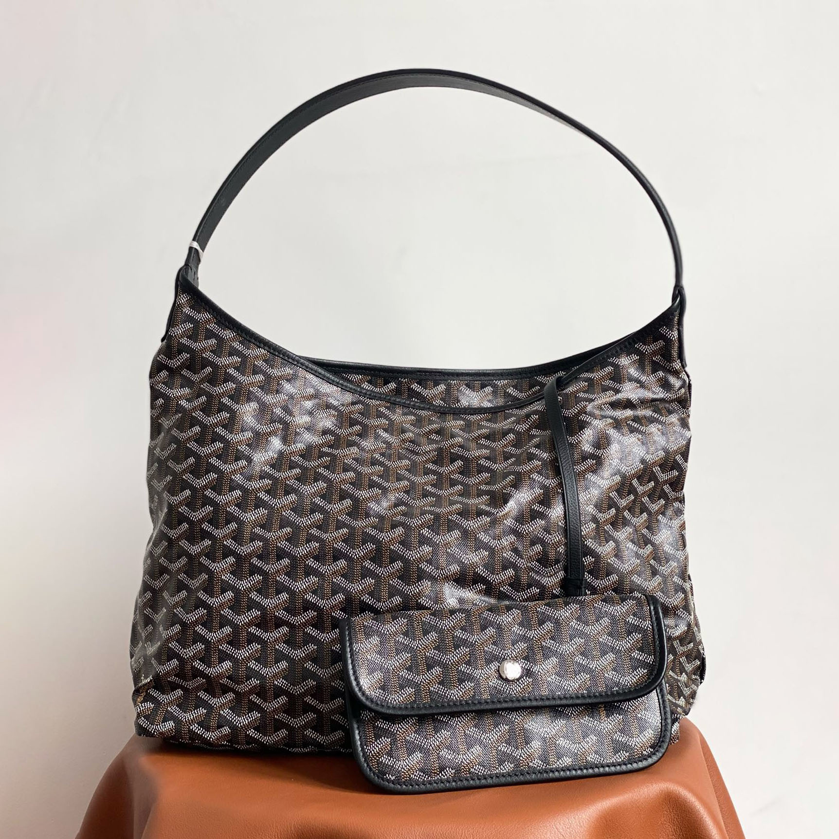 高版本戈雅goyard女包y字印花狗牙hobo腋下包大容量购物袋子母包