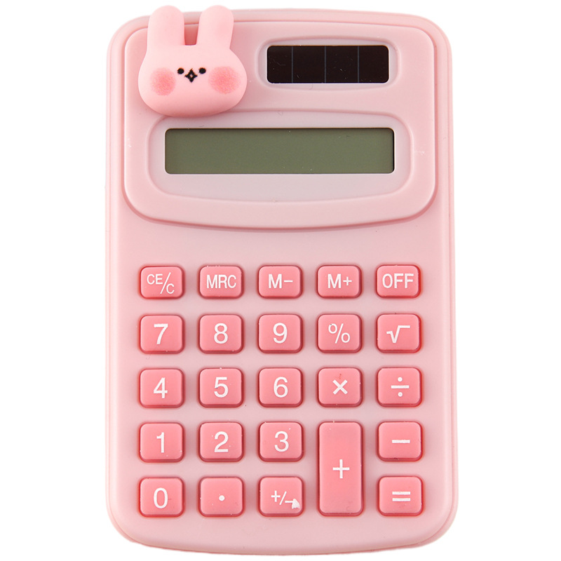 Cartoon Cute Calculator Fashion Mini-Portable Small Calculator Portable Office Primary School Student Computer Wholesale