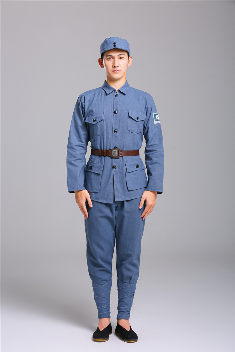 红军装成人红军演出服男女八路军抗战服装红卫兵儿童小红军表演服