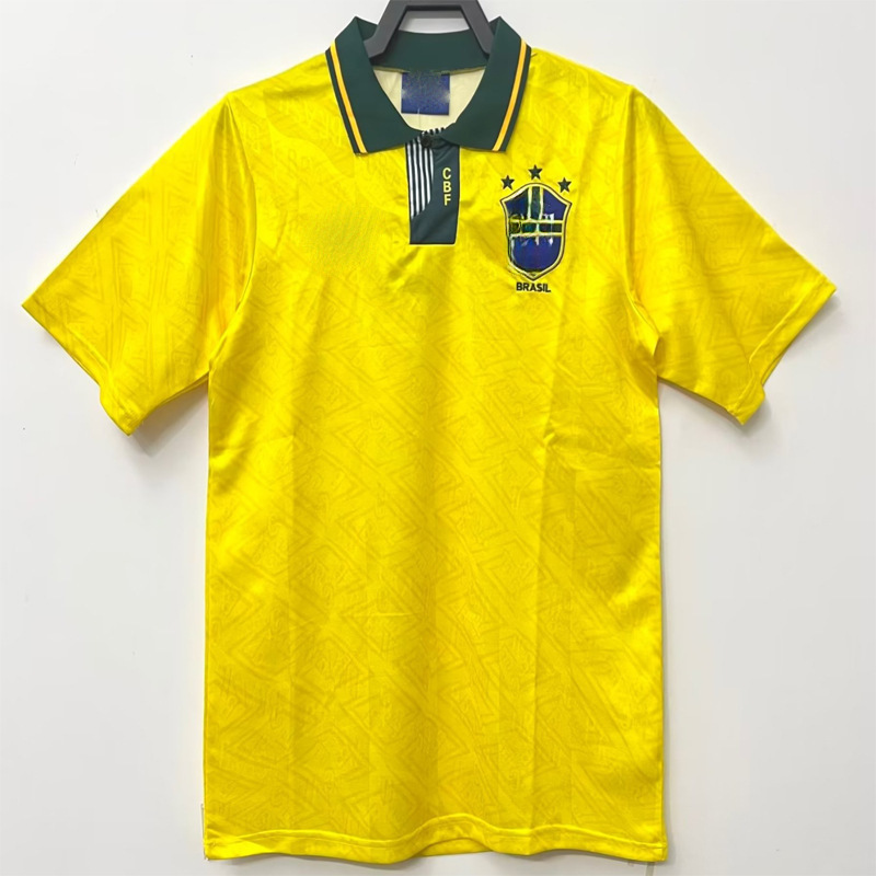1970复古巴西主客场球衣纪念版经典款巴西足球服一件代发-阿里巴巴