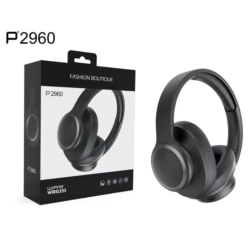 P2960 Bluetooth Headset Headset Wireless Music Headset Card-Inserting Subwoofer Stereo All-Inclusive Comfortable Earmuffs