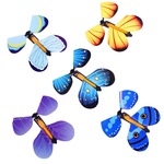 创意会飞的蝴蝶彩色魔术纸蝴蝶新奇魔幻蝴蝶儿童魔术道具玩具批发
