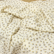 双层纱布绉布 复古小碎花布料  睡衣家居服 童装面料
