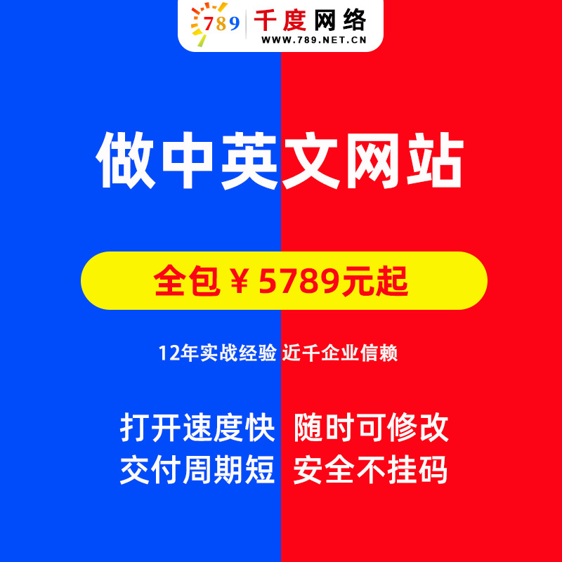 做中英文网站 外贸做中英文网站 12年网络公司做中英文网站建设