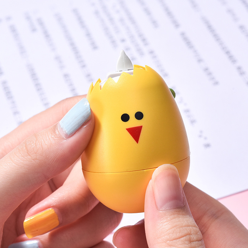 橘林orange彩色鸡蛋少女心可爱修正涂改pet膜带5mm*4m可换替芯