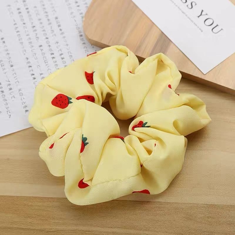 Korean Style Fruit Pork Intestine Hair Band Ins Headband Organza Cute Japanese Style Rubber Band Female Hair Ties/Hair Bands Hair Accessories