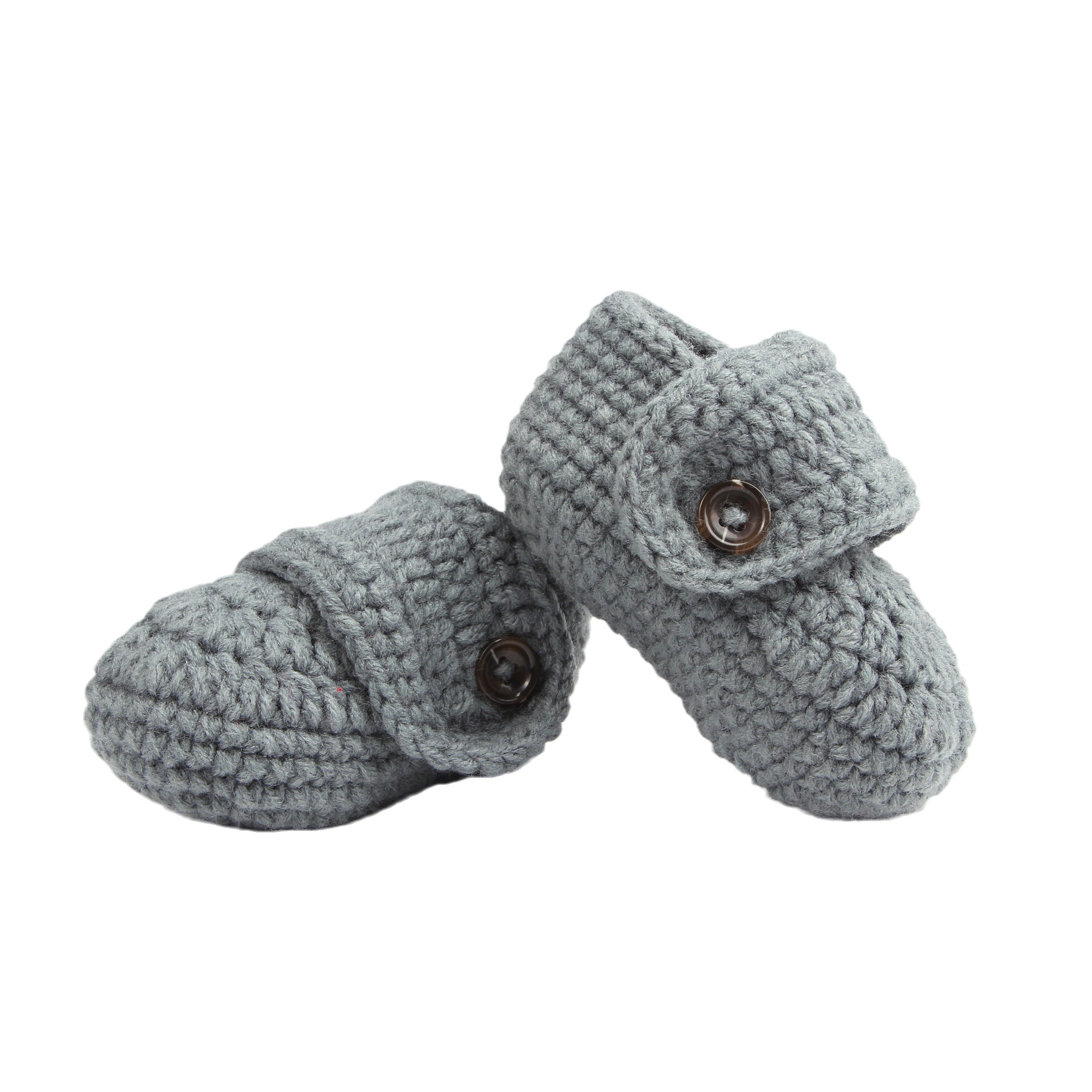 Factory Direct Sales European and American Hand-Woven Baby Wool Toddler Shoes Baby's Shoes Newborn Hand-Knitted Finished Products