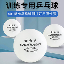 特惠款乒乓球10个装ABS新材料高弹现货供应训练练习专用发球机用