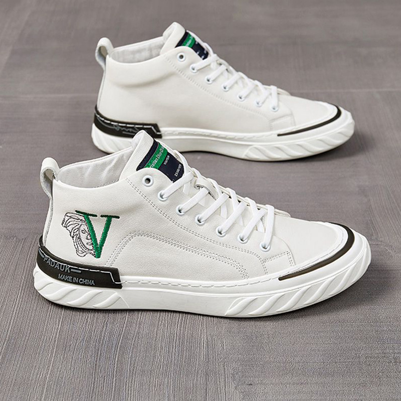 香港代购专柜同款supreme高帮男鞋潮流百搭小白鞋男士休闲板鞋子