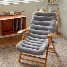加厚躺椅垫子藤椅摇椅坐垫午休折叠沙发通用棉垫休闲竹椅座靠背垫