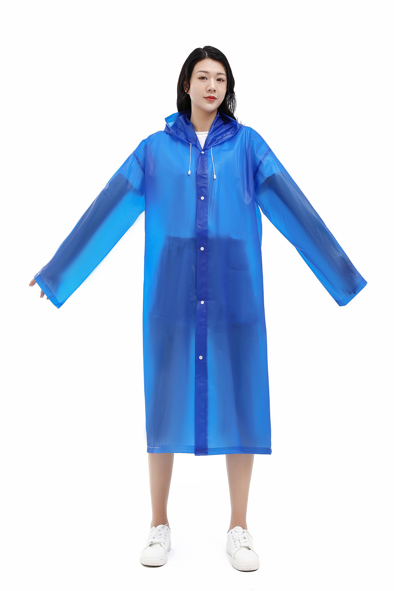 成人加厚非一次性雨衣户外旅行连体eva时尚轻便雨衣现货