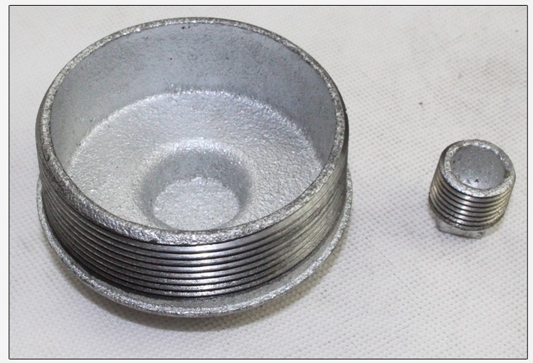 玛钢管件镀锌堵头4分6分1寸dn15外丝管堵铁镀塞头水管堵漏管帽