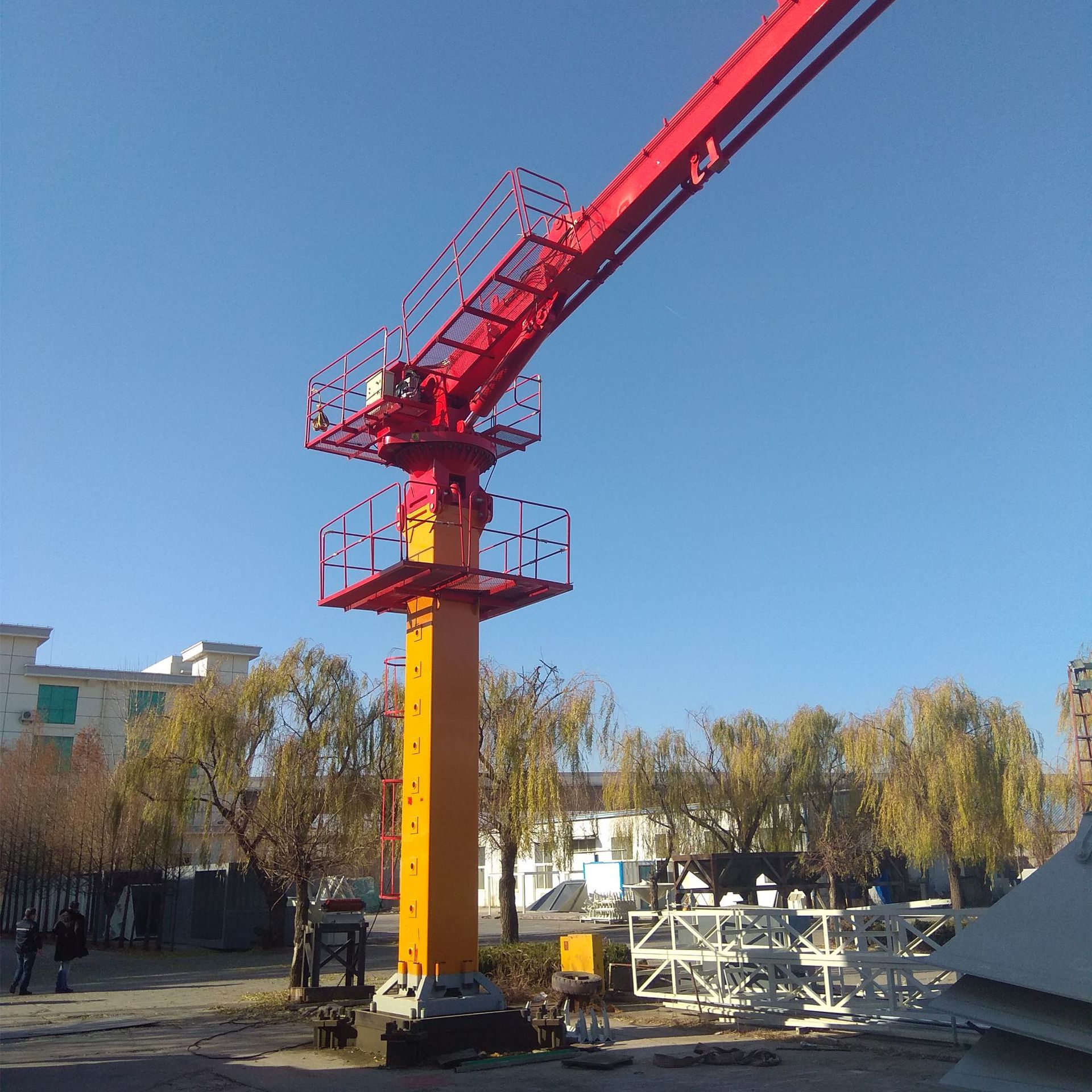 楼板内爬布料机 hgy33米混凝土液压布料机 concrete placing boom