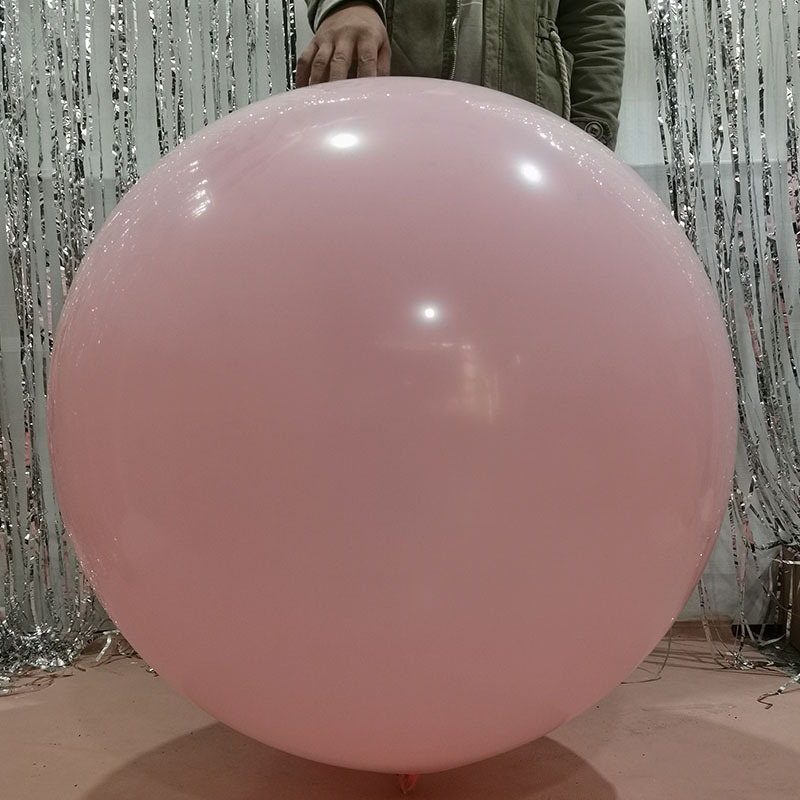 加厚防爆特大号超大36寸大气球正圆装饰布置儿童红色印字汽球