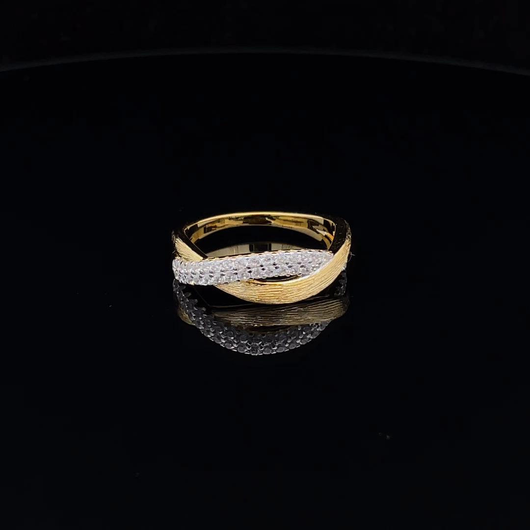 s925银意大利轻奢拉丝交叉微镶高级感戒指厂家直销-阿里巴巴