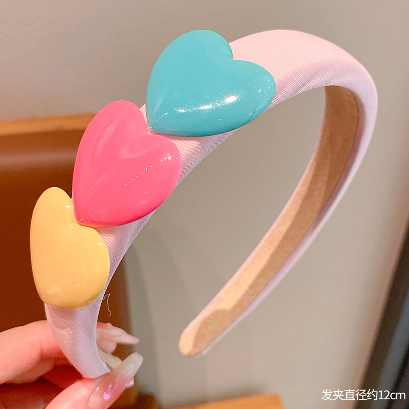 New Children's Smiling Face Headband Girls Headdress Hairpin Broken Hair Organize Fantastic Headband Not-Too-Tight Girl's Hair Accessories