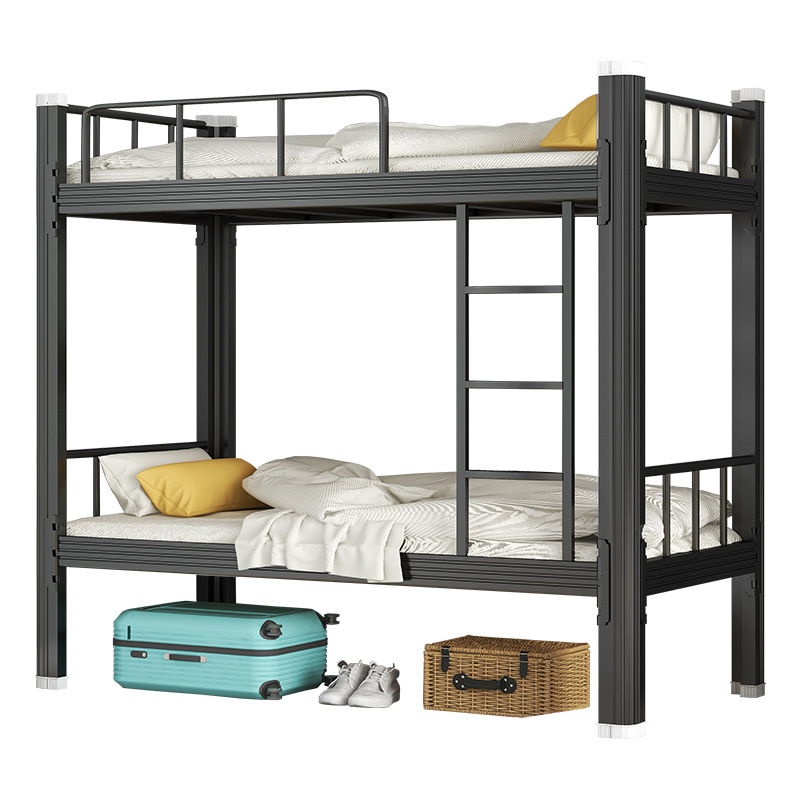 Upper and Lower Bunk Bunk Bed Iron Bed Student Apartment Dormitory Bunk Bed Staff Dormitory Double Iron Bed Height-Adjustable Bed
