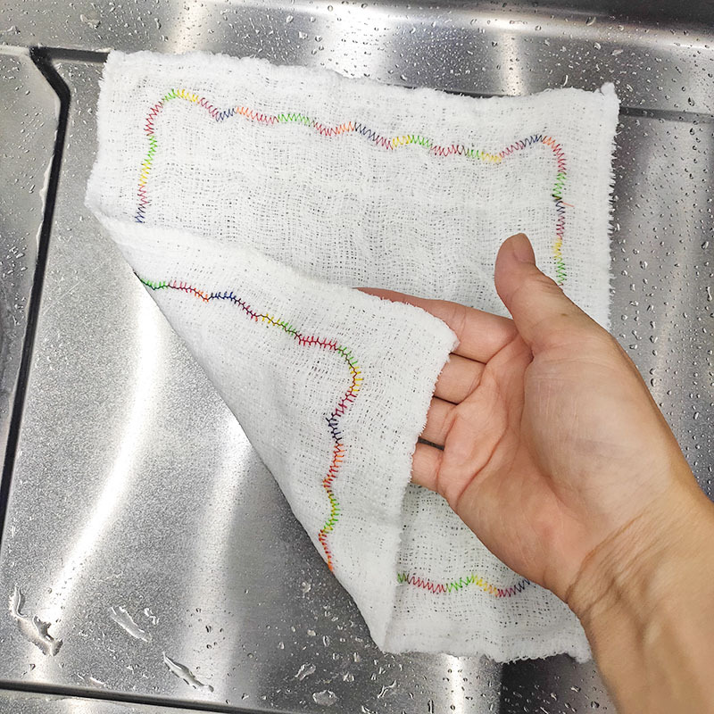 彩虹疏油布易清洗不掉毛家用厨房抹布多层百洁布专用擦桌洗碗抹布