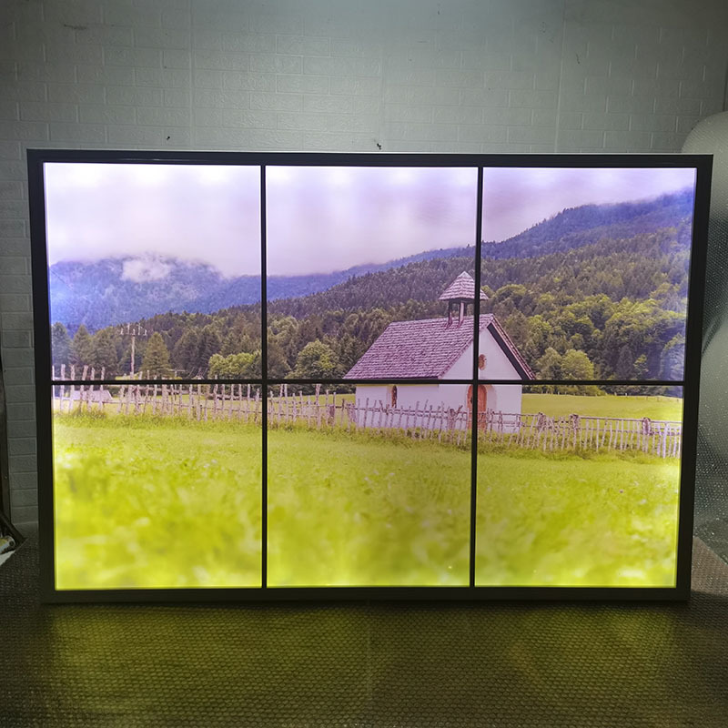 定做铁艺镂空灯箱玄关挂墙式风景人物动漫过道室内装饰灯画发光