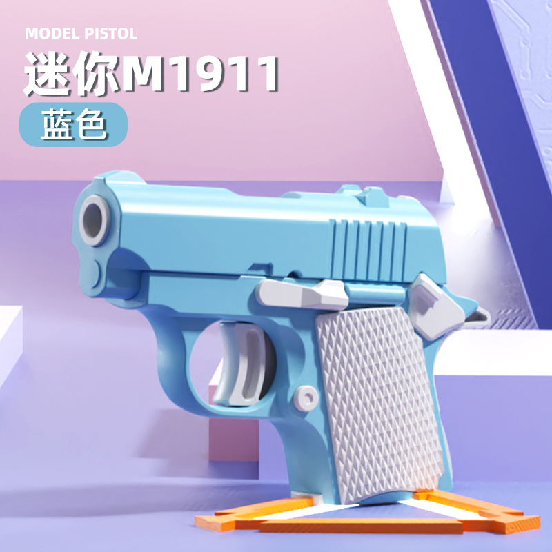 Gravity 1911 Baby Cap Gun 3D Printing Mini Radish Knife Simulation Decompression Radish Gun TikTok Same Style