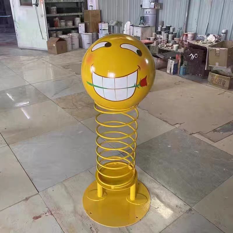 小黄人表情包网红互动弹弹君弹簧表情包摆件表情包雕塑活动道具